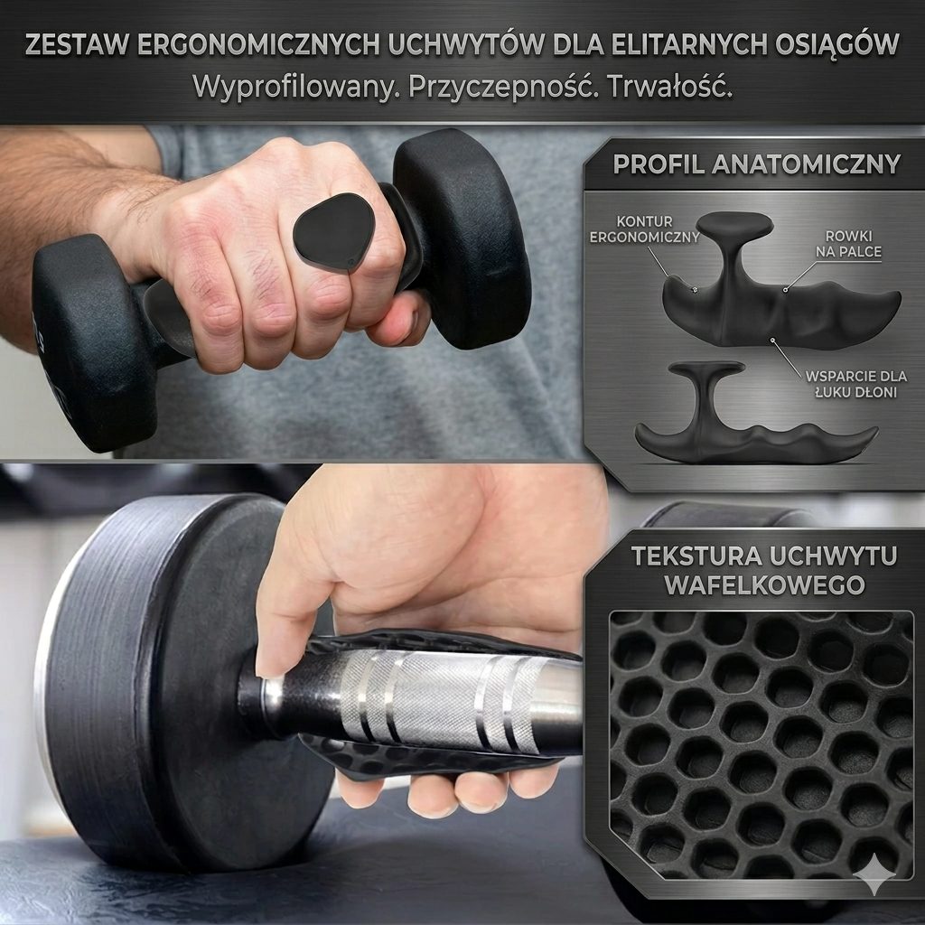 Anatomiczne Gripy Treningowe – Nowa Definicja Przyczepności na Siłowni