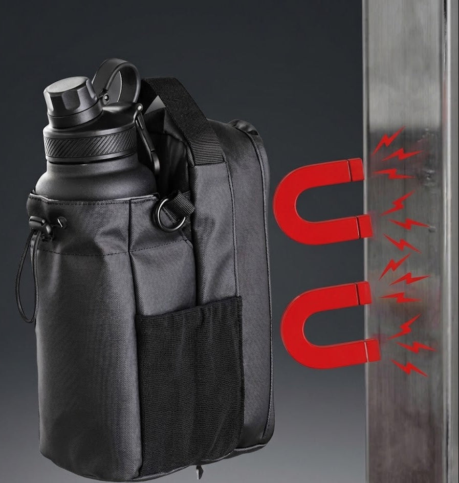 Magnetyczna Torba Treningowa PeakFit | Pojemne Etui na Bidon i Telefon z Mocnym Magnesem